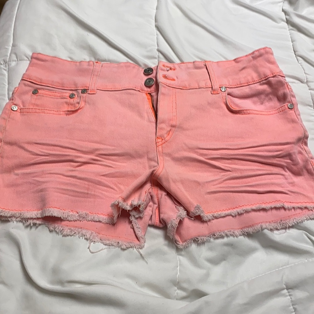 Pink Jean Shorts